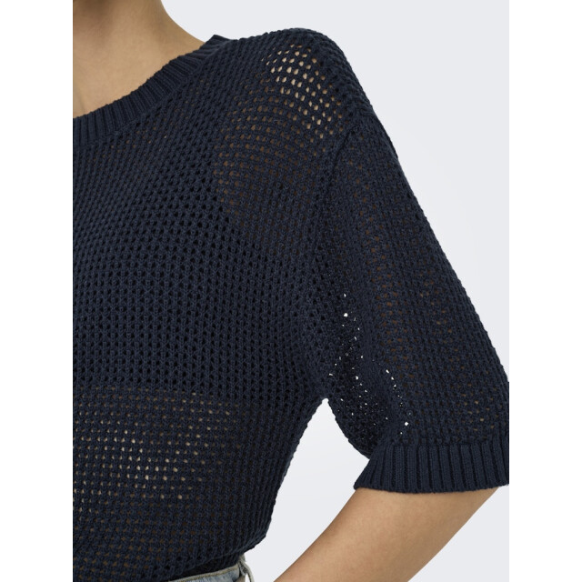 Jacqueline de Yong tikka 2/4 o-neck pullover knt 15346446 total eclipse 06712.261.0103 large