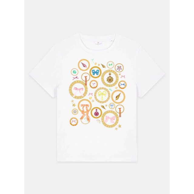 Mucho Gusto ® t-shirt wit barok elegantie MUCHO GUSTO® T-Shirt Wit Barok Elegantie large