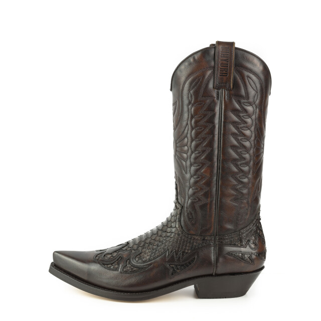 Mayura Boots Cowboy laarzen 1935-milanelo zamora/ negro 1935-MILANELO ZAMORA/PYTHON NEGRO large