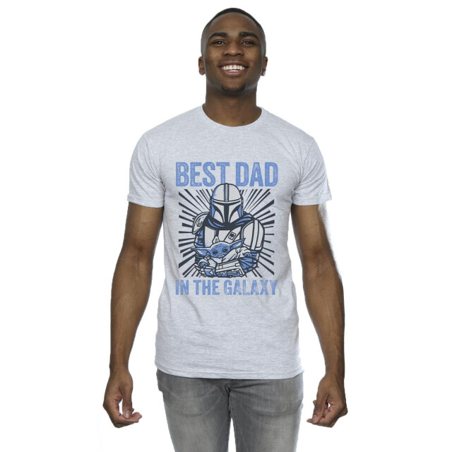 Li-cense Star wars mandalorian best dad galaxy t-shirt heren UTBI52005_black large