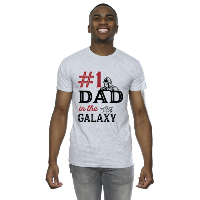 Li-cense Star wars heren mandalorian nummer een vader t-shirt UTBI52006_black large
