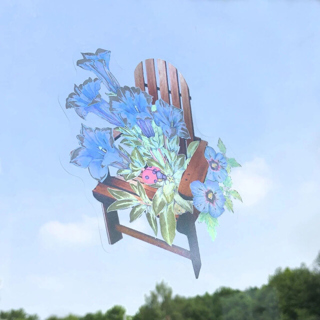 CaliCosy Decoratieve elektrostatische bloemenplaat set van 4 2928558 large