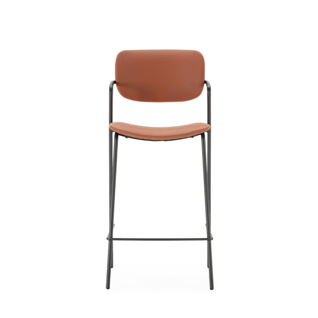 CaliCosy Set van 2 krukken met zwarte metalen poten h66 cm maika 3079156 large