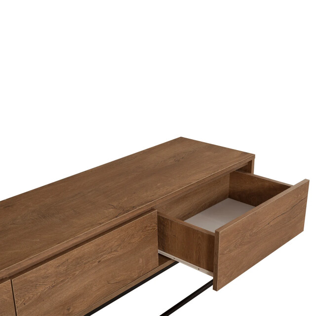 CaliCosy Tv-meubel 3 laden walnootdecor l180 cm milo 2930478 large