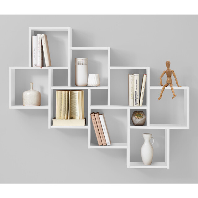 CaliCosy Wandplank met 11 zwevende compartimenten laurio 2936963 large