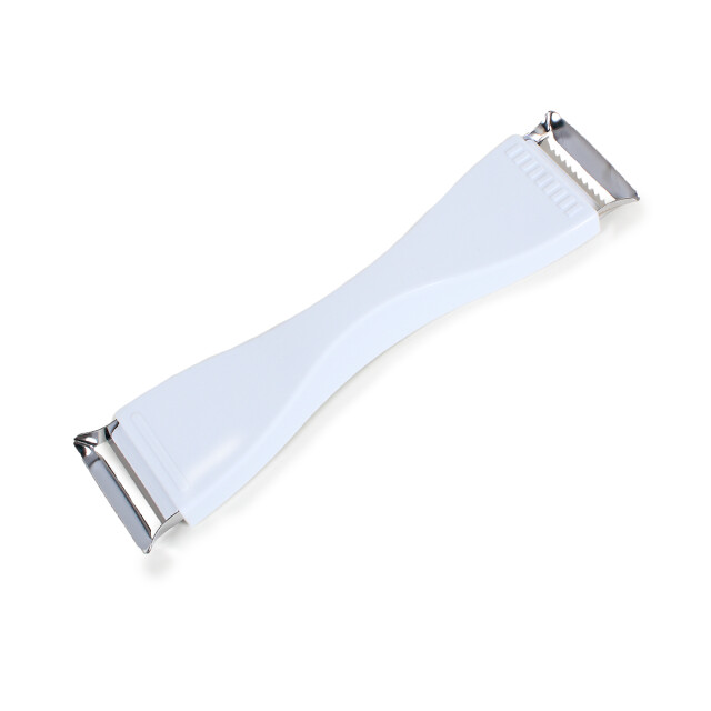 CaliCosy Set van 3 witte roestvrijstalen 2-in-1 dunschillers 2928836 large