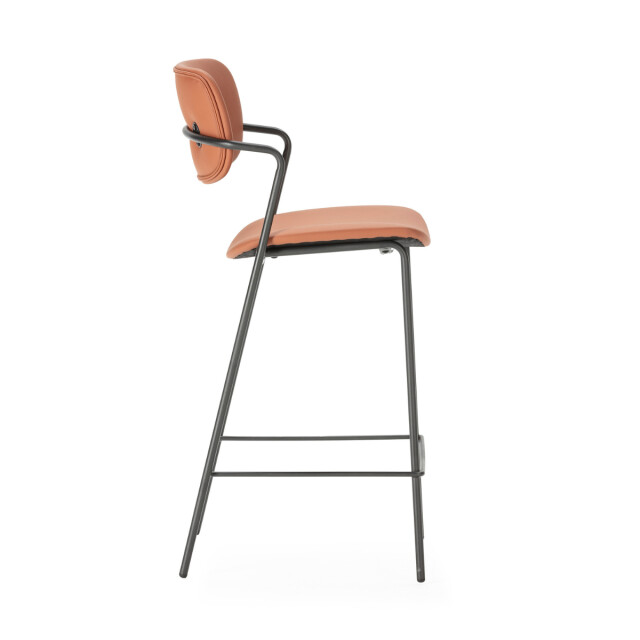 CaliCosy Set van 2 krukken met zwarte metalen poten h66 cm maika 3079156 large