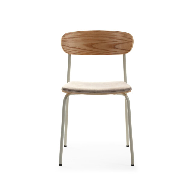 CaliCosy Set van 2 stoelen in stof met zwarte metalen poten l46 cm adriana 3078771 large