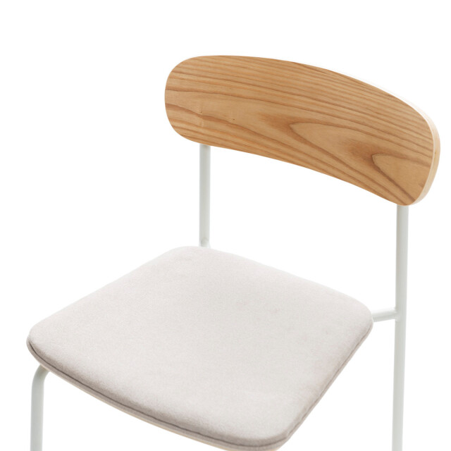 CaliCosy Set van 2 stoelen in stof met zwarte metalen poten l46 cm adriana 3078771 large