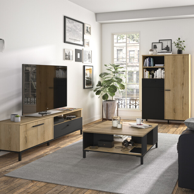 CaliCosy Opbergkast met 1 lade en 2 deuren h150 cm trust 2930538 large
