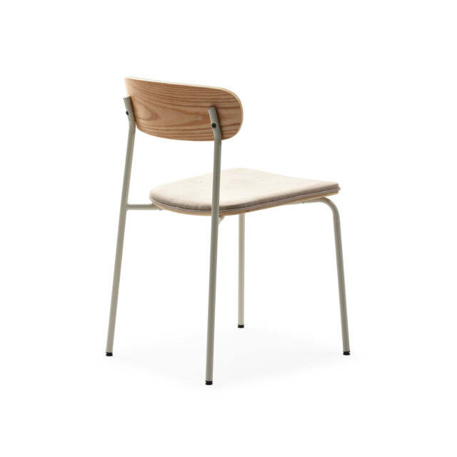 CaliCosy Set van 2 stoelen in stof met zwarte metalen poten l46 cm adriana 3078771 large