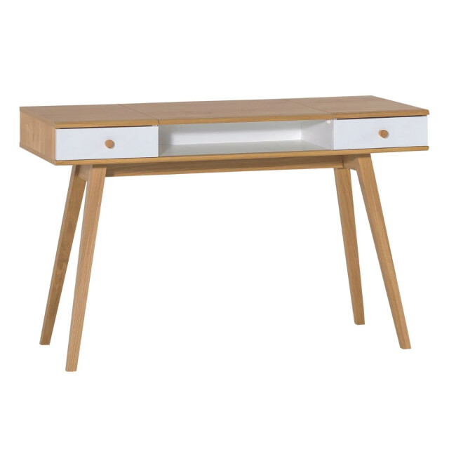 CaliCosy Kaptafel met opklapbare spiegel en 2 laden l120 x h76/116,6 x d50 cm 2937163 large