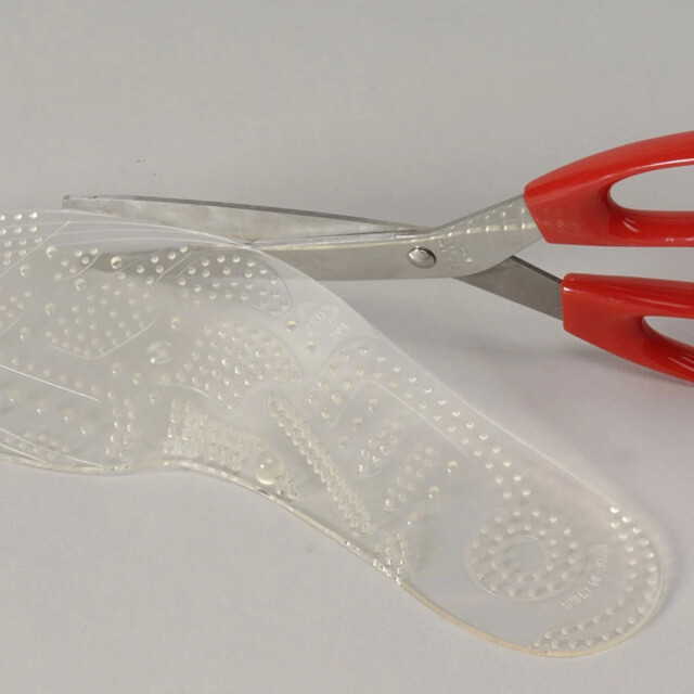 CaliCosy Paar masserende inlegzolen, damesmodel, transparant flexibel pvc, 25 cm set 2928698 large