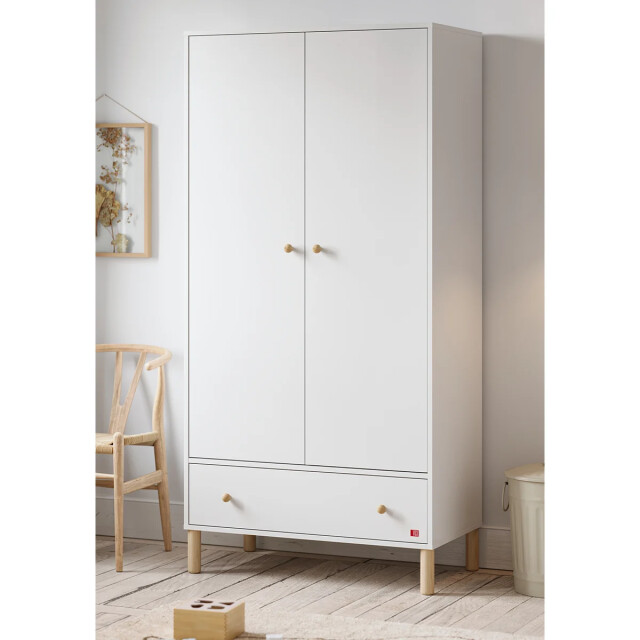 CaliCosy Kledingkast 2 deuren en 1 lade h185 cm tela 2937704 large