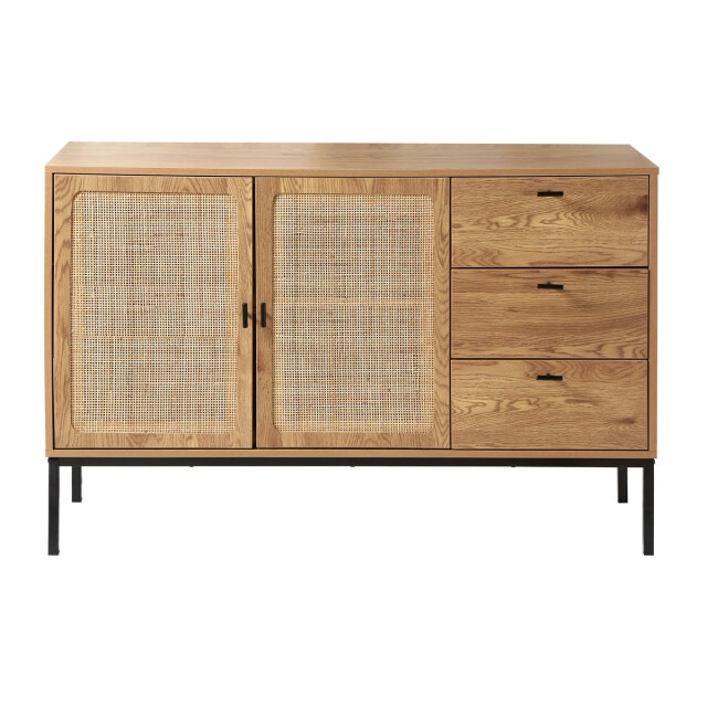 CaliCosy Dressoir met 2 deuren en 3 laden van rotan l120 cm jaya 3018339 large