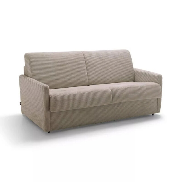 CaliCosy Slaapbank 3-zits in geribbeld fluweel l175 cm 2937831 large