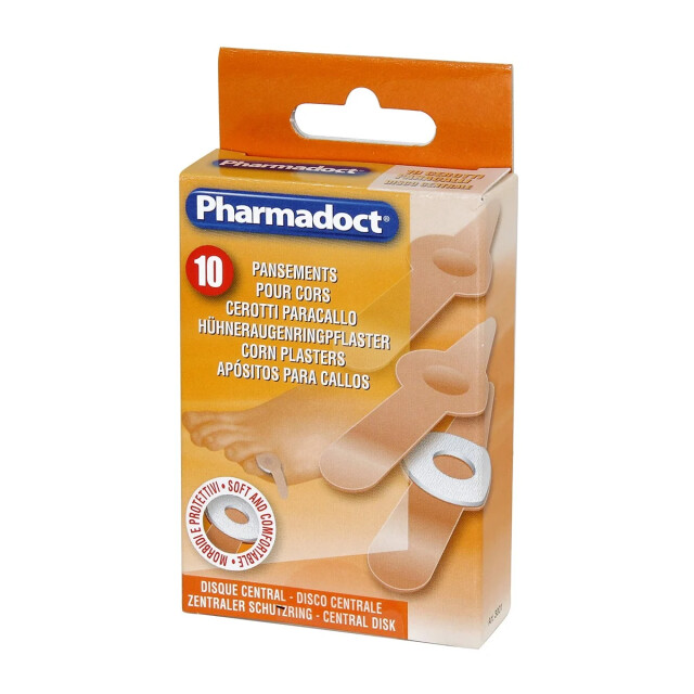 CaliCosy 4 dozen 10 corn plaster central disc flesh polyethylene 7 x 2 x 0.1 cm 2928706 large