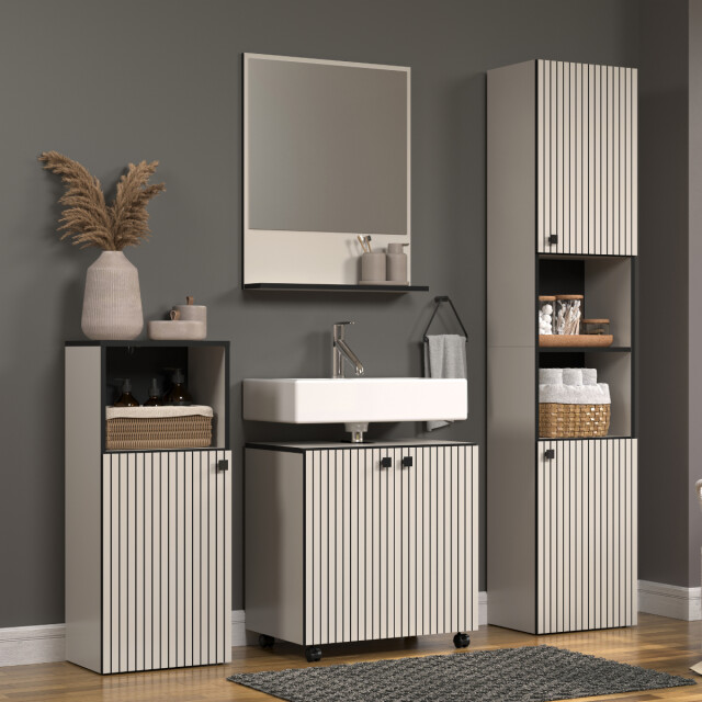 CaliCosy Lage badkamerkast met 1 deur en 1 open vak l40 cm purebliss 3042306 large