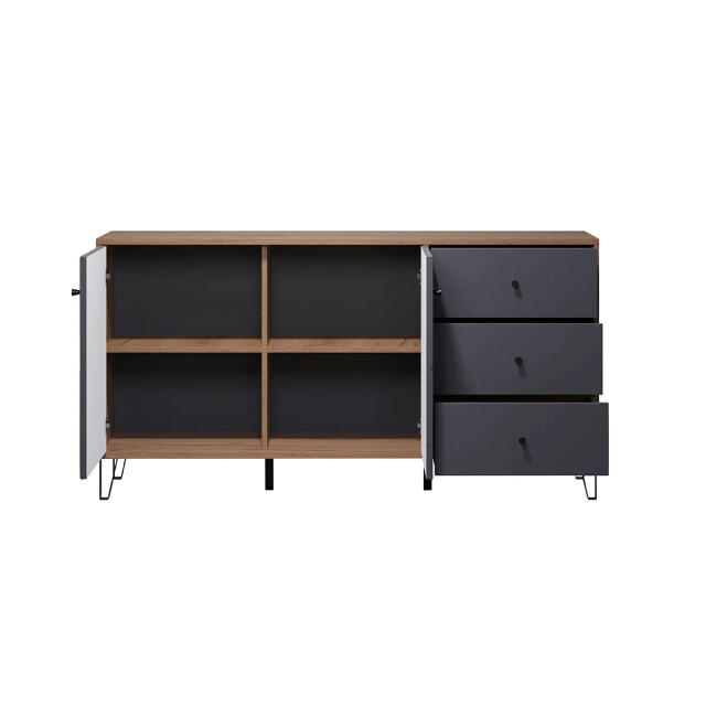 CaliCosy Buffet met 2 deuren en 3 laden l183 cm montez 2930386 large