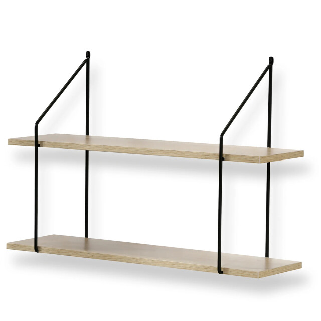 CaliCosy Wandplank 2 niveaus houtdecor l60 cm 2929346 large