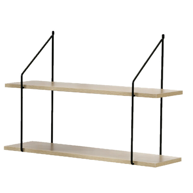 CaliCosy Wandplank 2 niveaus houtdecor l60 cm 2929346 large