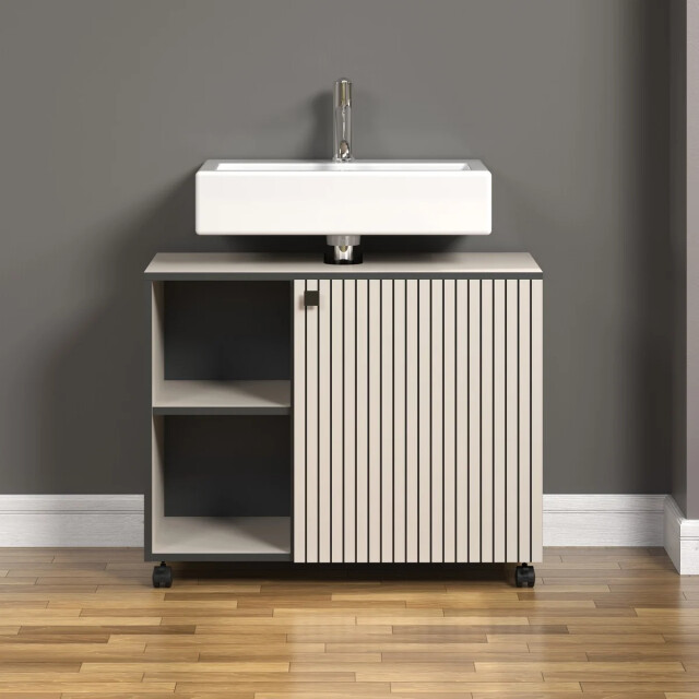 CaliCosy Onderkast met wielen, 1 deur en 2 open vakken l80 cm purebliss 3042298 large