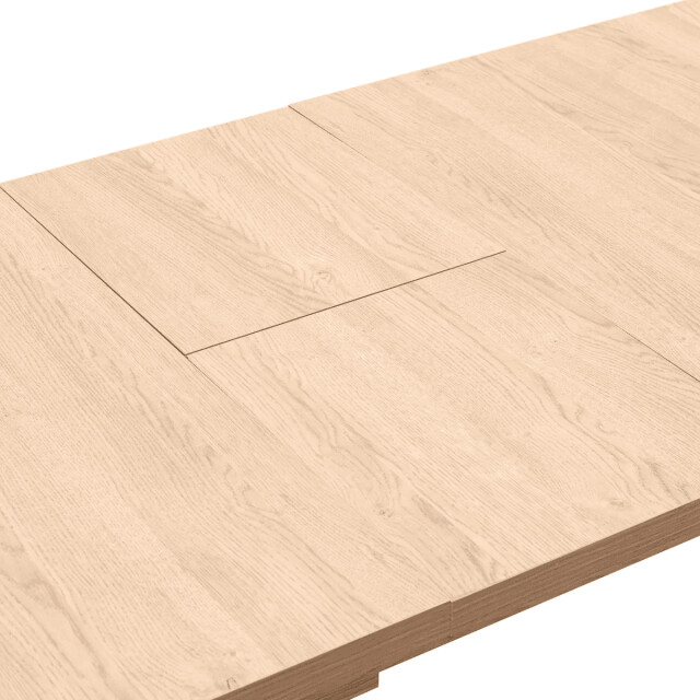 CaliCosy Uitschuifbare tafel van 160 tot 198 cm, eiken en zwart decor nala 3061559 large