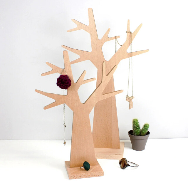 CaliCosy Sieradenboom met massief beukenhouten basis h36 cm 2929106 large