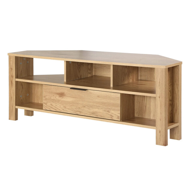 CaliCosy Hoek-tv-meubel 1 lade eiken decor l120 cm 2930266 large