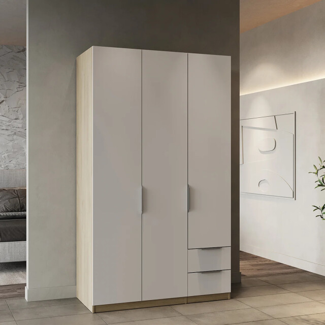 CaliCosy Kast met 3 deuren en 2 laden ghost l119,4 cm 2937811 large