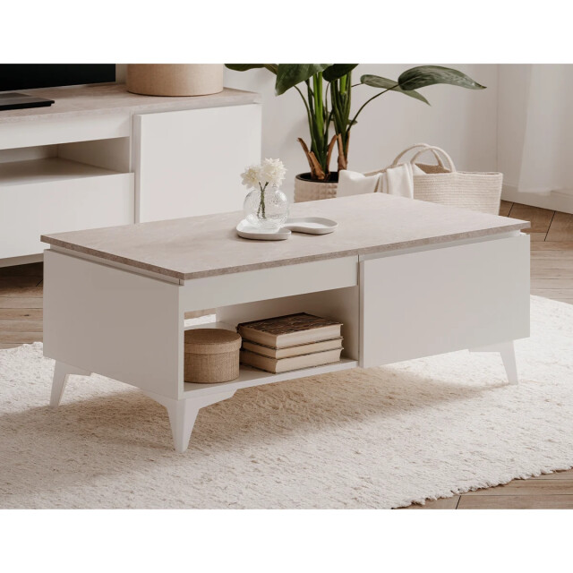 CaliCosy Salontafel 1 lade 1 vak l100 cm bertrix 2937551 large