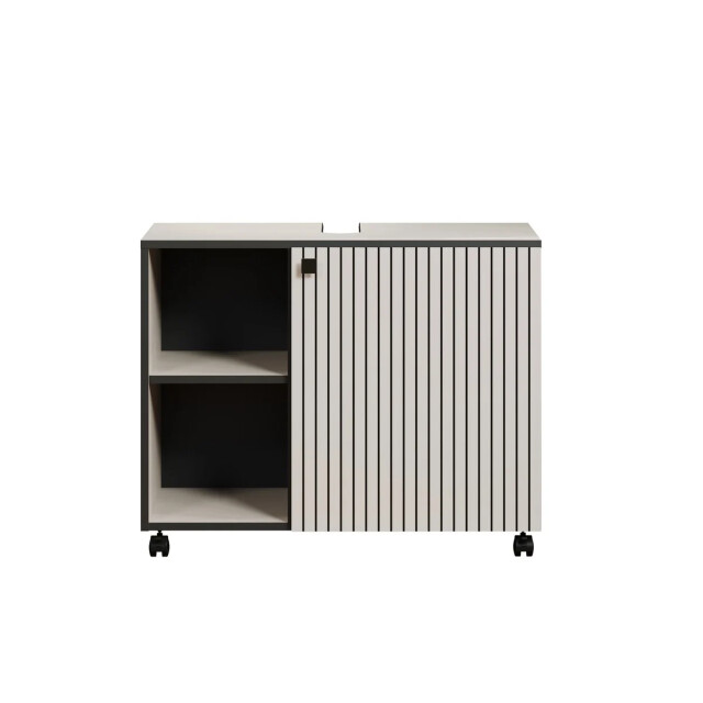 CaliCosy Onderkast met wielen, 1 deur en 2 open vakken l80 cm purebliss 3042298 large