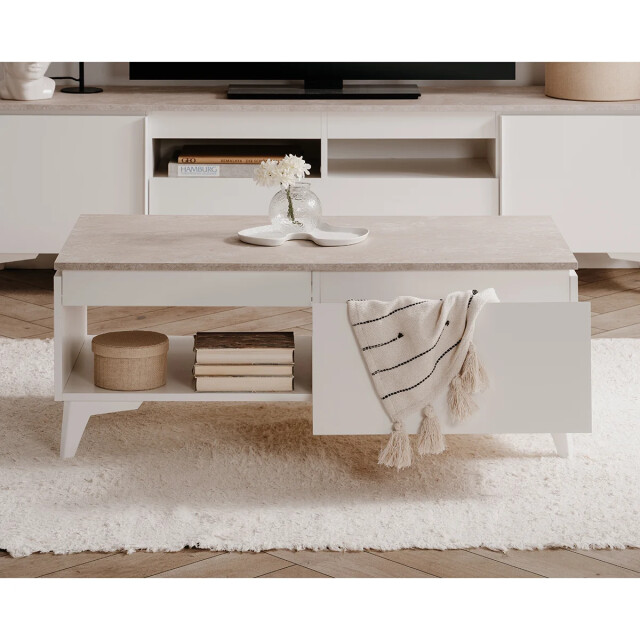 CaliCosy Salontafel 1 lade 1 vak l100 cm bertrix 2937551 large