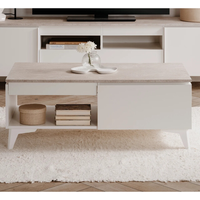 CaliCosy Salontafel 1 lade 1 vak l100 cm bertrix 2937551 large
