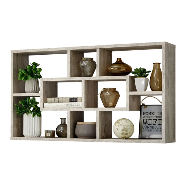 CaliCosy Rechthoekige wandplank 8 vakken l85 cm lasse 2936670 large