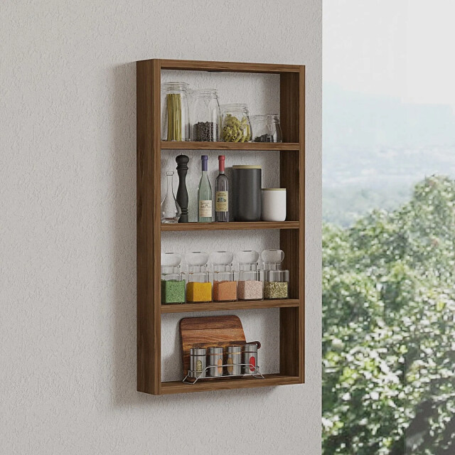 CaliCosy Wandplank met 4 legplanken h80 cm lya 3065018 large