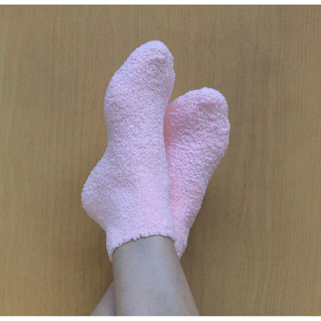 CaliCosy Roze en witte binnensokken 2928645 large
