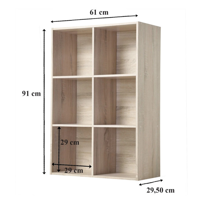 CaliCosy Opbergplank met 6 vakken l61 x h91 cm 2936850 large