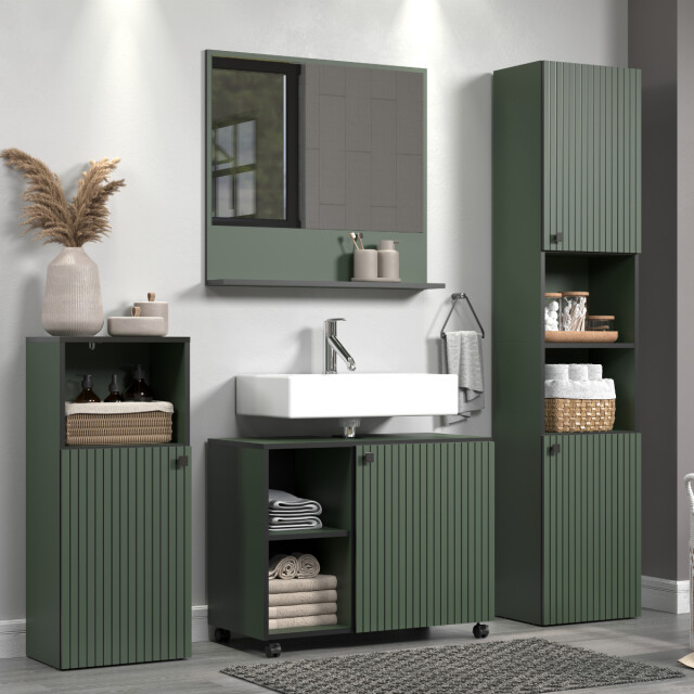 CaliCosy Onderkast met wielen, 1 deur en 2 open vakken l80 cm purebliss 3042297 large
