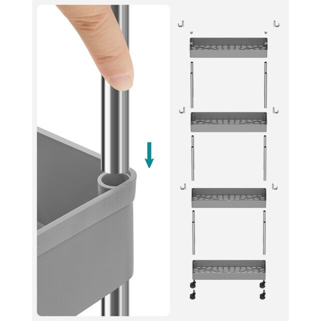 CaliCosy Dienstwagen met 4 verdiepingen h88 cm 2929526 large