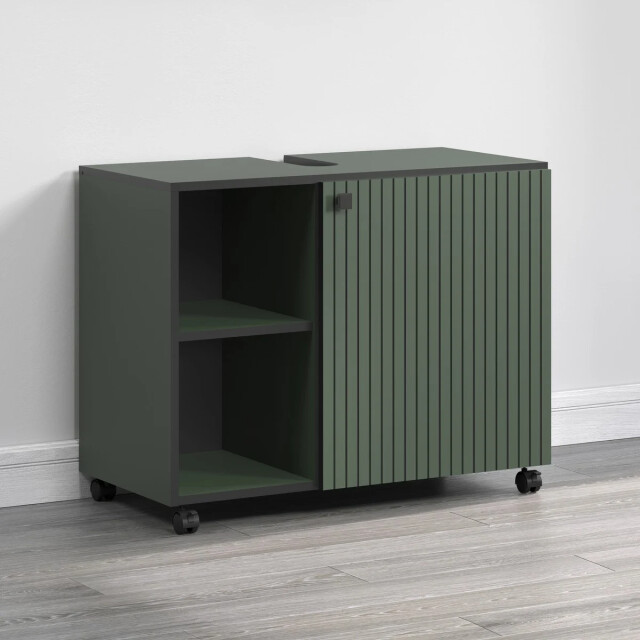 CaliCosy Onderkast met wielen, 1 deur en 2 open vakken l80 cm purebliss 3042297 large