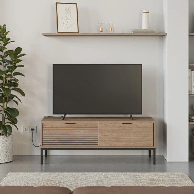 CaliCosy Tv-meubel 2 laden en metalen poten ariel l120 cm 2930285 large