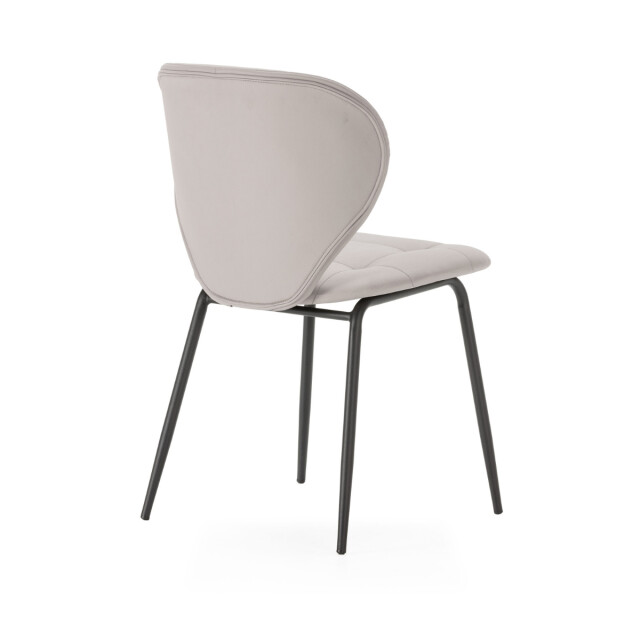 CaliCosy Set van 2 stoelen met zwarte metalen poten l50 cm maura 3078778 large