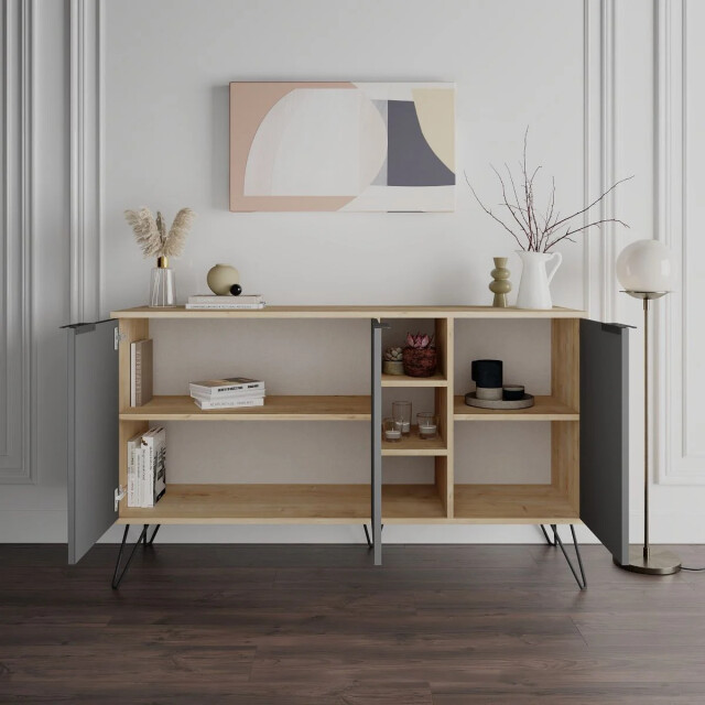 CaliCosy Buffet 3 nissen en 3 deuren l142 cm clara 2937490 large