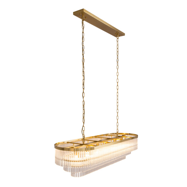 Signature Gouden kroonluchter met kristallen hangers pool 3060998 large