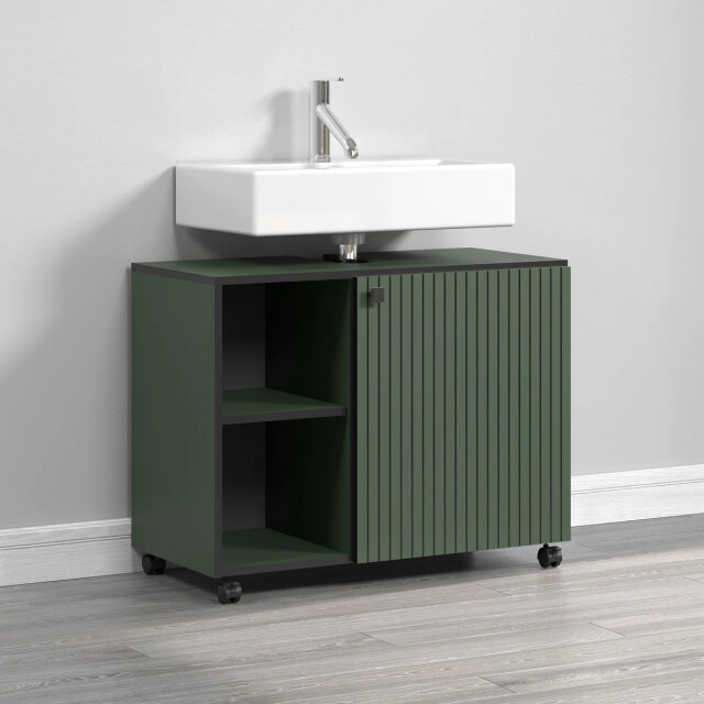 CaliCosy Onderkast met wielen, 1 deur en 2 open vakken l80 cm purebliss 3042297 large