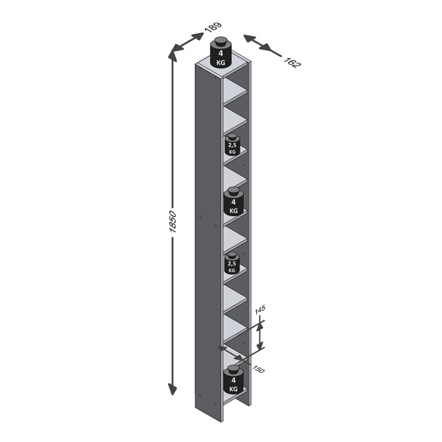 CaliCosy Plankruimtebesparend rek 11 niveaus hallo h185 cm 2937171 large