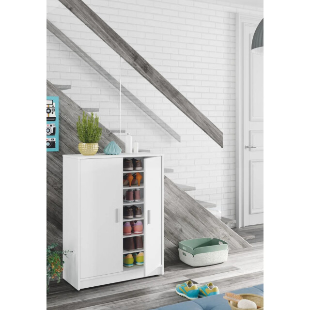 CaliCosy Schoenenkast met 2 deuren en 6 opbergplanken basic l101 cm 2930346 large
