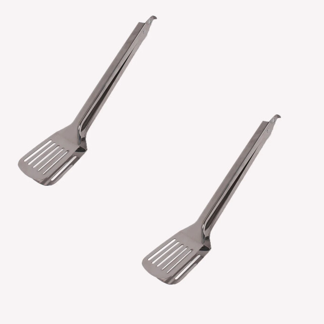CaliCosy Dubbele grijze roestvrijstalen spatel 36,5 cm x 7,8 cm set van 2 2928844 large