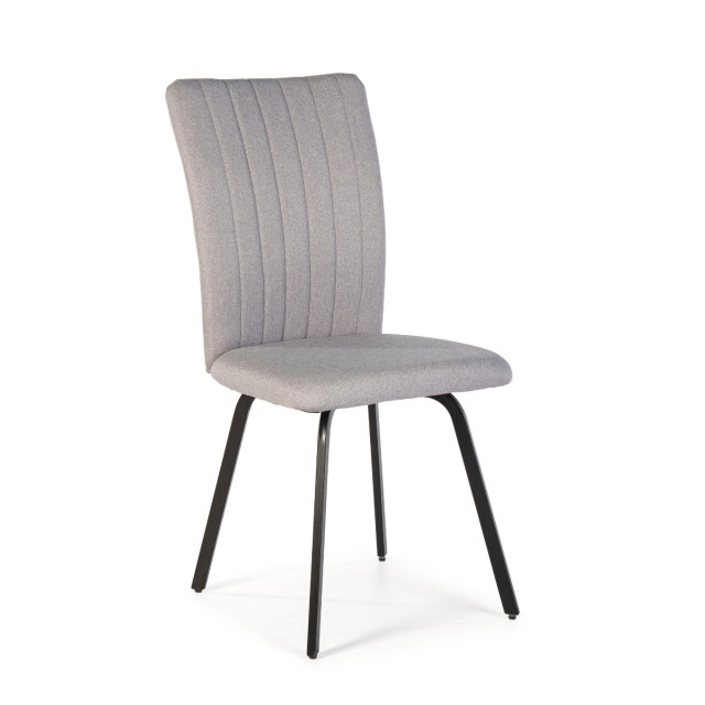 CaliCosy Set van 4 stoelen in stof met zwarte metalen poten l47,5 cm pretty 3078798 large